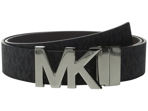 michael kors men's reversible logo buckle belt|Michael Kors reversible belt men.